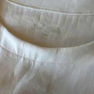 NWOT Bad Birdie Women's Large Golf Dress Cream Performance Pockets Sleeveless